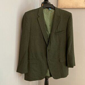Vintage Hudson's Dark Green-Gray Suit Sport Jacket Men **No Size Tag inside